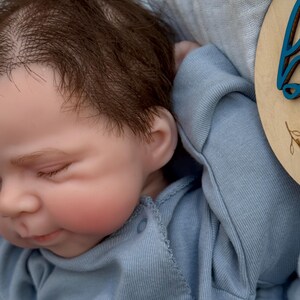 Boy -Reborn baby doll- Full silicone body - Doll - Floppy and squishy 7 lbs with Hair- Free shipping image 8