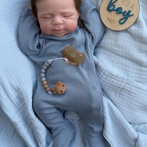 Boy -Reborn baby doll- Full silicone body - Doll - Floppy and squishy 7 lbs with Hair- Free shipping image 1