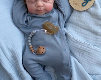 Boy -Reborn baby doll- Full silicone body - Doll - Floppy and squishy 7 lbs with Hair- Free shipping