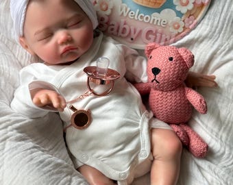 New reborn girl -18 inch - floppy - soft silicone - doll -realistic- soft flexi body- FREE DELIVERY