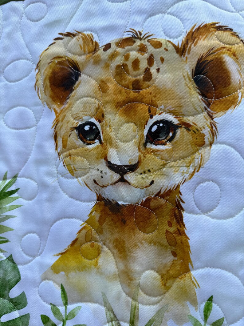 Handmade Safari Animals Baby Quilt – Jungle Nursery Decor, Toddler ...