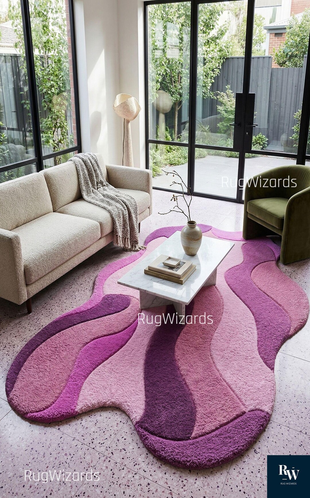 Hand Tufted Funky Area Rug - Etsy