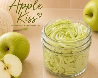 Apfelkuss Körperbutter | Shea Coconut Jojoba Oil Feuchtigkeitscreme für trockene Haut