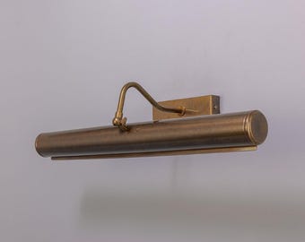 Brass Picture Light – Classic Wall Mounted Art Lamp, Antique Polished Gallery Light