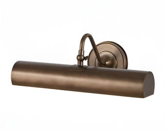 Brass Picture Light – Classic Wall Mounted Art Lamp, Antique Polished Gallery Light