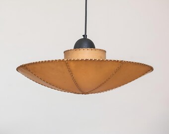 Leather ceiling light, Germany 1950s