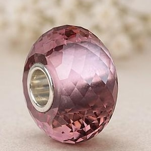 Color Changing Alexandrite Bead Charm, Sterling Silver Core European Bracelet Bead, June Birthstone Charm, Alexandrite Jewelry Gift for Her
