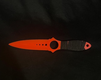 Réplica de cuchillo esqueleto impresa en 3D: accesorio de exhibición inspirado en CS