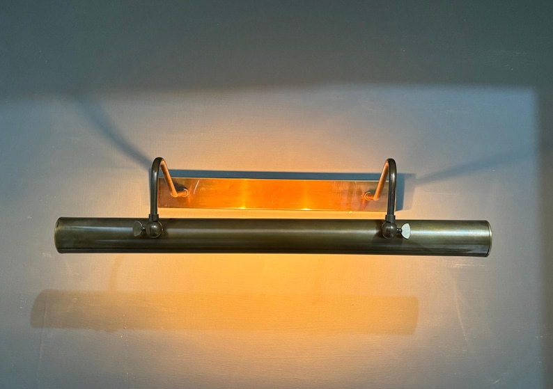 Minimalist Mid Century Brass Picture Light Fixture Adjustable Vanity Light Modern Wall Sconce & Lamp image 13