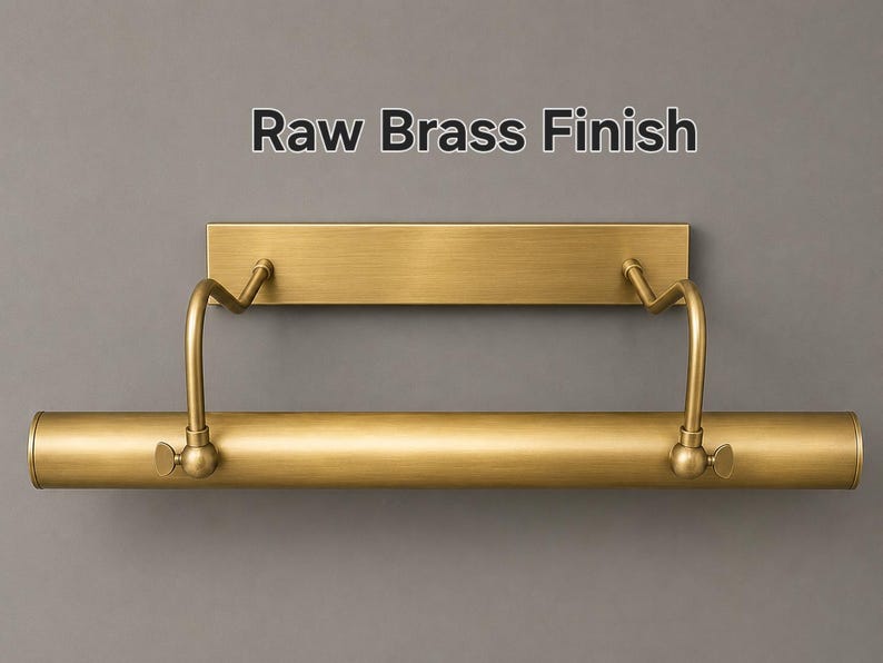 Minimalist Mid Century Brass Picture Light Fixture Adjustable Vanity Light Modern Wall Sconce & Lamp image 3
