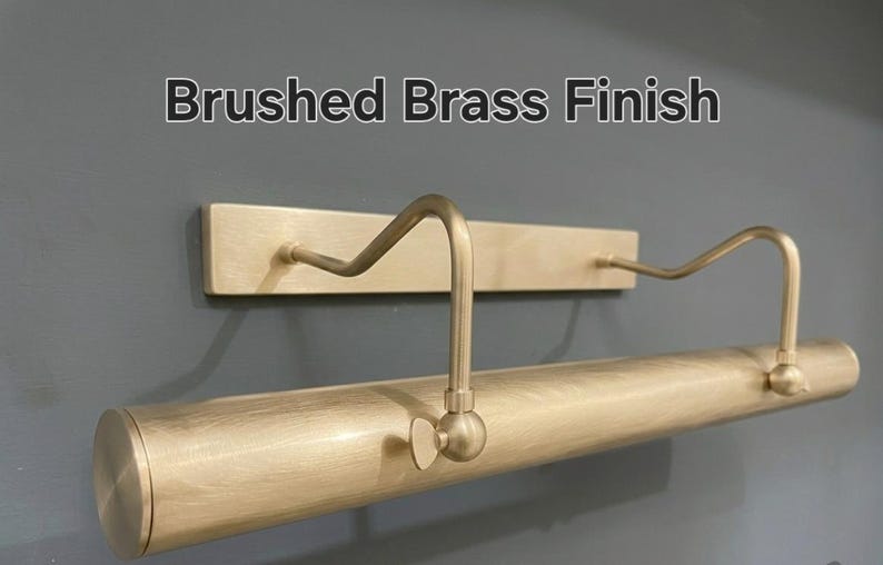 Minimalist Mid Century Brass Picture Light Fixture Adjustable Vanity Light Modern Wall Sconce & Lamp image 4