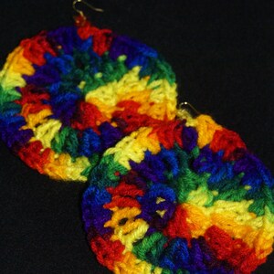 Colorful Crochet Earrings
