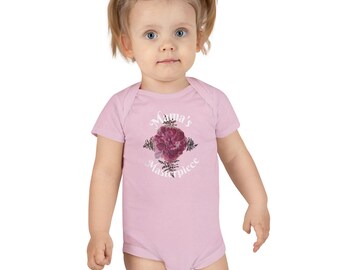 Mama's Masterpiece Baby Onesie® | Floral Rose Infant Bodysuit | Mother's Day Gift