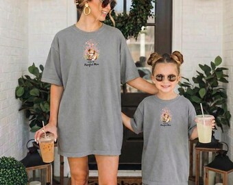 Shirt kat moeder, aquarel kittens bloemen grafisch T-shirt, Moederdagcadeau voor haar