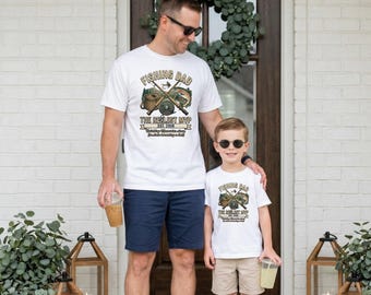 Personalized Fishing Dad Shirt, Matching Fathers Day Gift from Kids