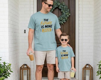 Dad & Mini Matching Shirts - Future Boy's Tee 2026, Father's Day Gift Set