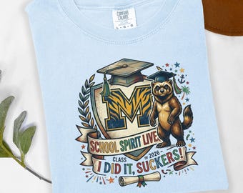 Comfort Colors Graduation T-Shirt | Class of 2026 School Spirit Tee