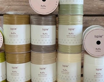 Ispie Raffia Yarn – 100% Viscose – 250m – Crochet 2.5–4mm – For Bags, Hats, Baskets & Home Decor – Summer Yarn
