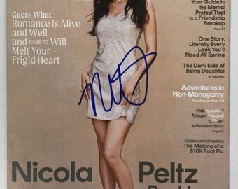 Nicola Peltz Autographed Cosmopolitan Magazine, COA Included