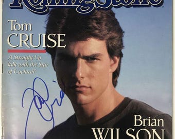 Tom Cruise Autographed Rolling Stone Magazine, COA Included