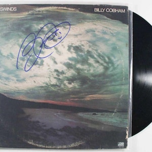 Billy Cobham Autographed Crosswinds Vintage Record Album, COA Included