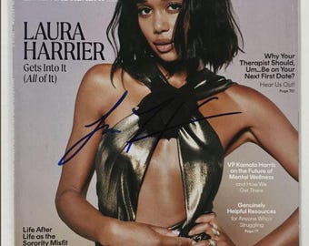 Laura Harrier Autographed Cosmopolitan Magazine, COA Included