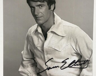 Fotografía brillante autografiada por Sam Elliott de 8 x 10 pulgadas, certificado de autenticidad incluido.