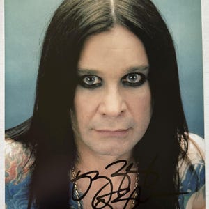 Ozzy Osbourne 直筆サイン色紙　ポラロイド写真付 Ozzy Osbourne Autograph Authentic - Etsy