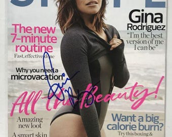 Gina Rodriguez Autographed Shape Magazine, COA Included