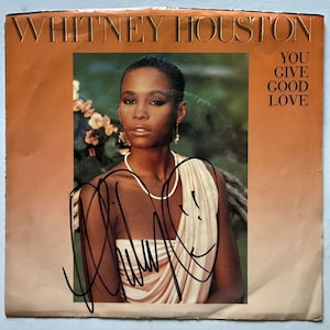 Whitney Houston Autographed - Etsy