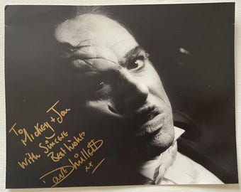 Fotografía brillante de 8x10 pulgadas autografiada por Dave Willetts de "El Fantasma de la Ópera", con certificado de autenticidad incluido.