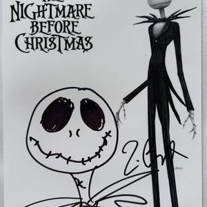 Original autograph tim burton - Etsy 日本