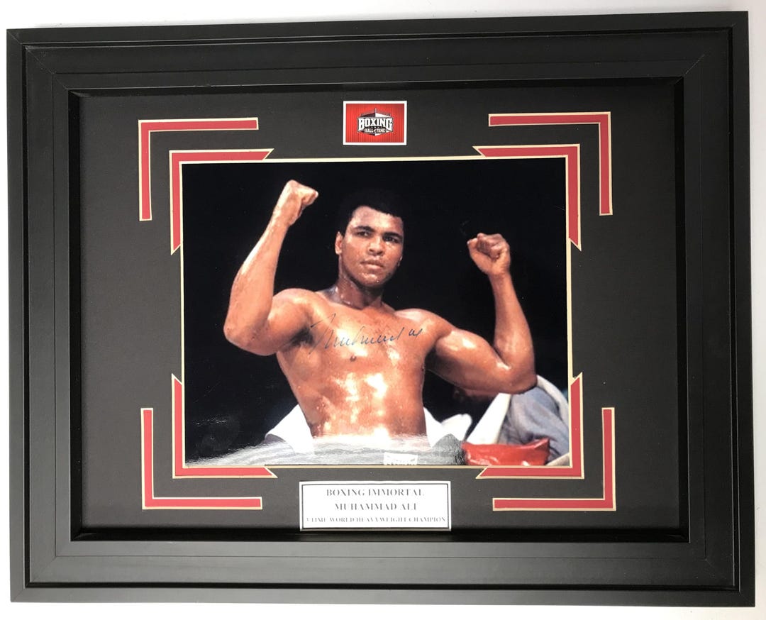 Muhammad Ali Autographed 8x10 Photo, Hand Matted and Framed to 18.5x15 ...
