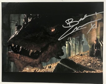 Foto brilhante 8x10 autografada por Benedict Cumberbatch do filme "O Hobbit", com certificado de autenticidade incluso.