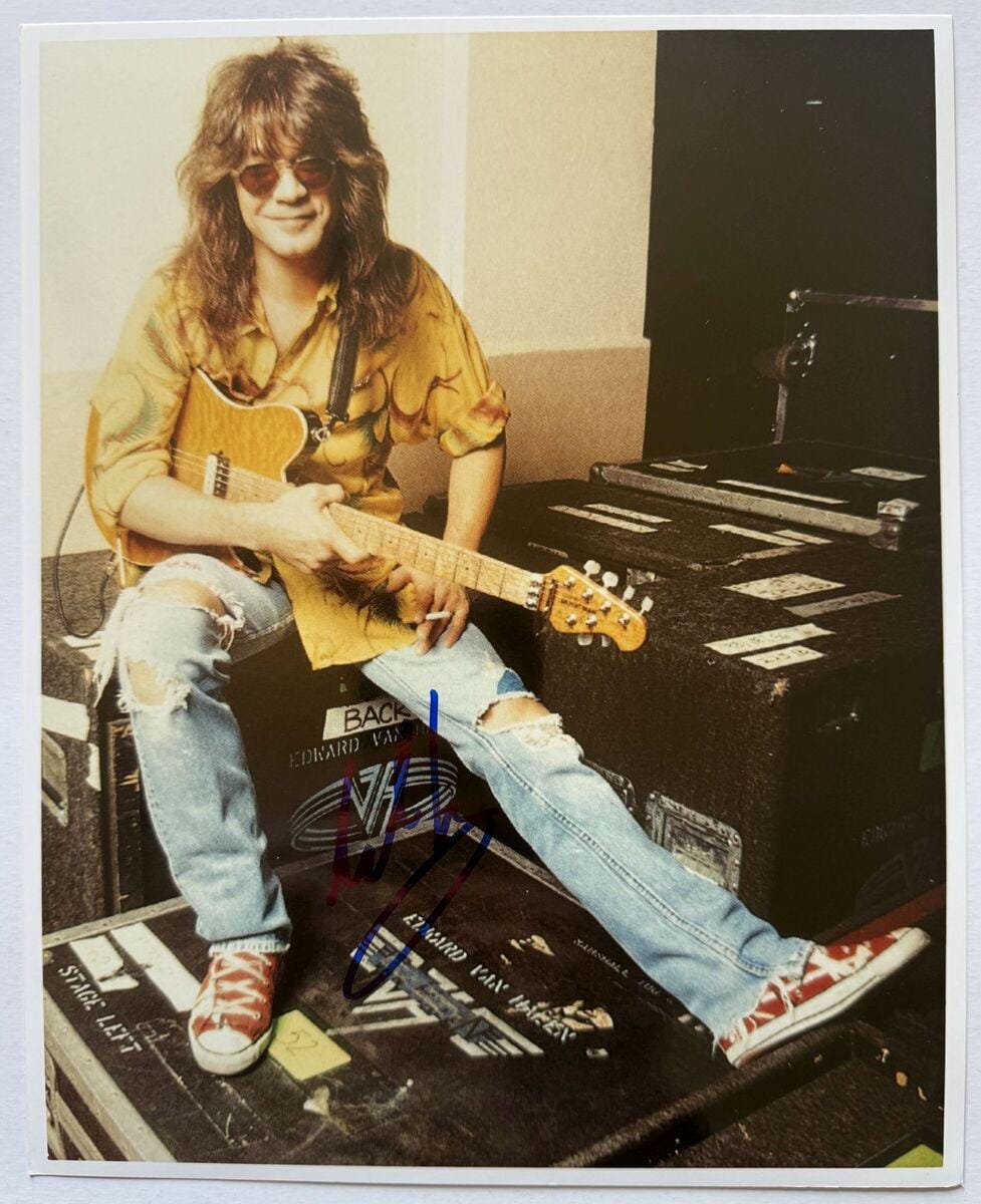 Eddie van halen autograph - Etsy 日本