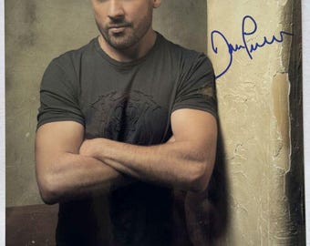 Fotografía brillante de 8x10 de Prison Break autografiada por Dominic Purcell, certificado de autenticidad incluido.