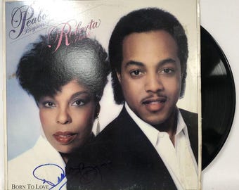 Peabo Bryson Autographed "Born to Love" Vintage Record Album, COA Included
