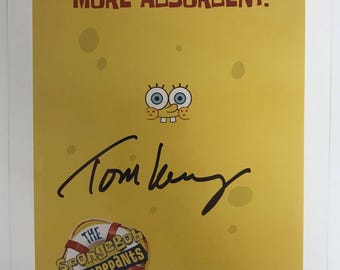 Tom Kenny signierte ""Spongebob Schwammkopf"" Hochglanz 8x10 Foto, COA inklusive."