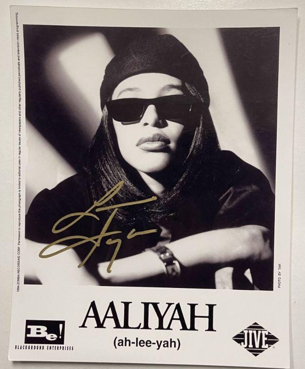 Aaliyah Autograph - Etsy Canada