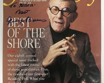 Portada de la revista "Atlantic City" firmada por George Burns, certificado de autenticidad incluido.