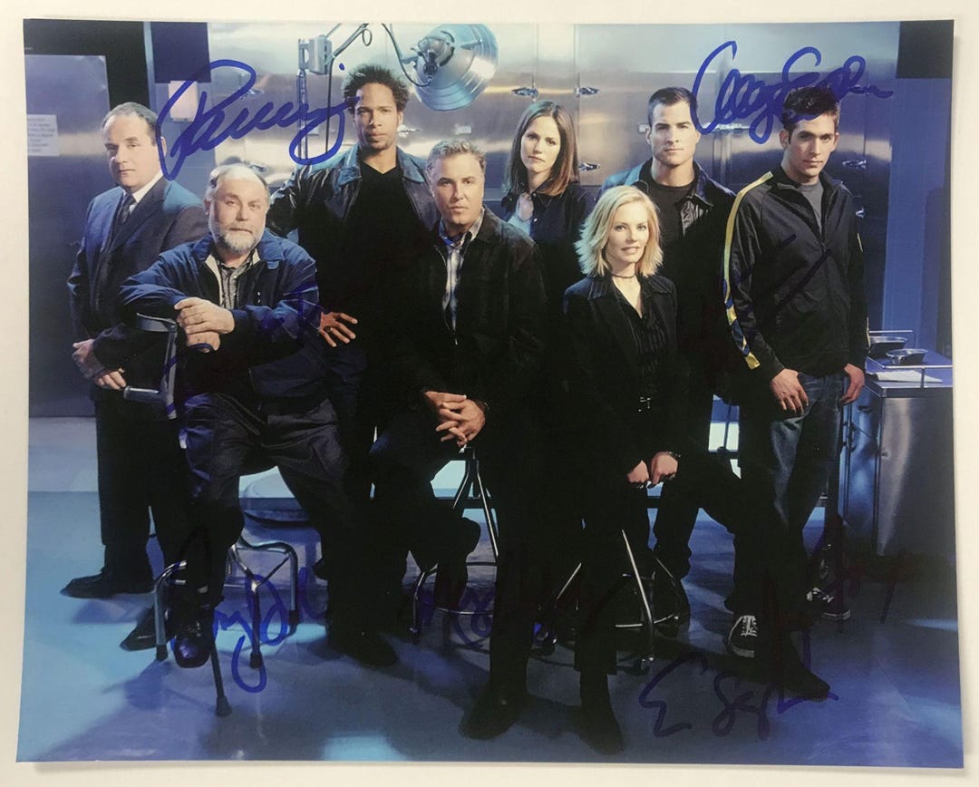 CSI Original Cast Autographed Glossy 8x10 Photo, COA Included - Etsy