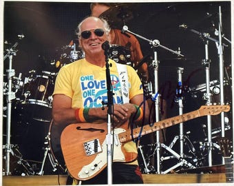 Jimmy Buffett Autographed Glossy 8x10 Photo, COA Included