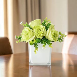 Square White Planter – Minimalist Small Pot, Indoor Planter