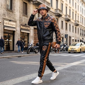 Mcm Leather Jacket - Etsy