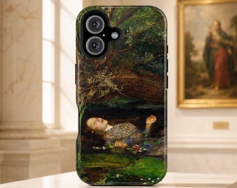 Ophelia Phone Case, John Everett Millais Pre-Raphaelite Art, Shakespeare MagSafe Case for iPhone & Samsung