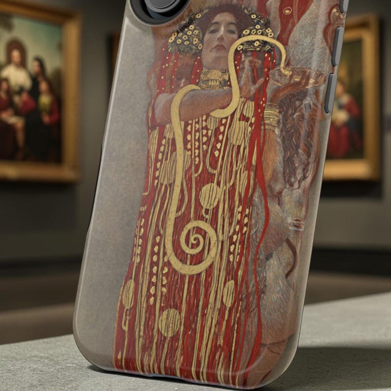 Gustav Klimt Judith Vintage Gold iPhone Case - Artistic Phone Cover Gift for Lovers image 8