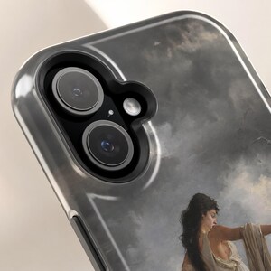 The Death of Sappho iPhone Case, Classical Mythology Art Phone Case, Romanticism Painting Case, Vintage Museum Art Cover image 4