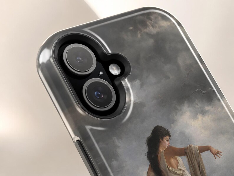The Death of Sappho iPhone Case, Classical Mythology Art Phone Case, Romanticism Painting Case, Vintage Museum Art Cover image 4