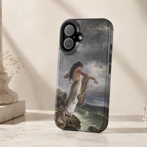 The Death of Sappho iPhone Case, Classical Mythology Art Phone Case, Romanticism Painting Case, Vintage Museum Art Cover image 3