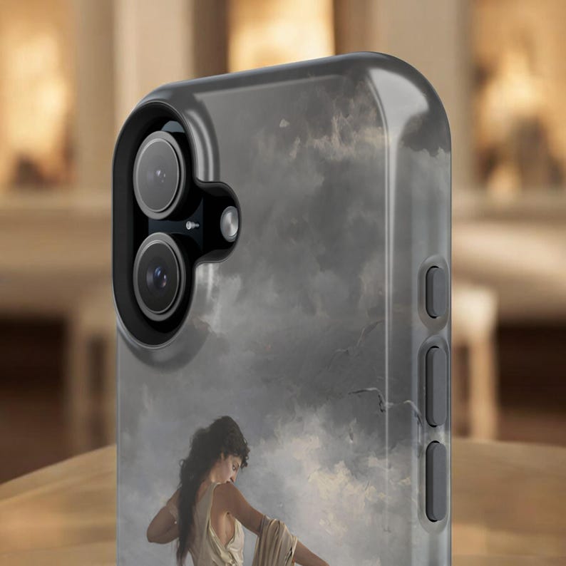 The Death of Sappho iPhone Case, Classical Mythology Art Phone Case, Romanticism Painting Case, Vintage Museum Art Cover image 8
